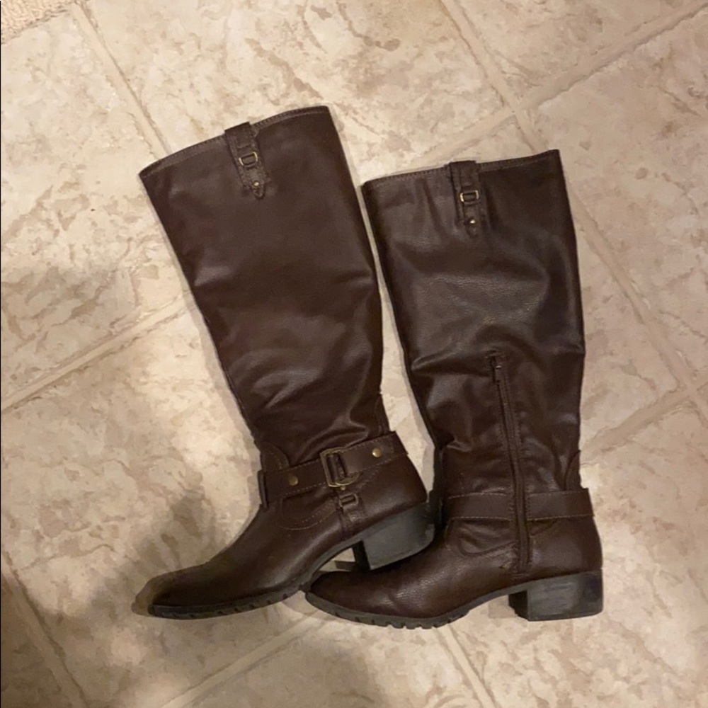 Brown Leather Boots